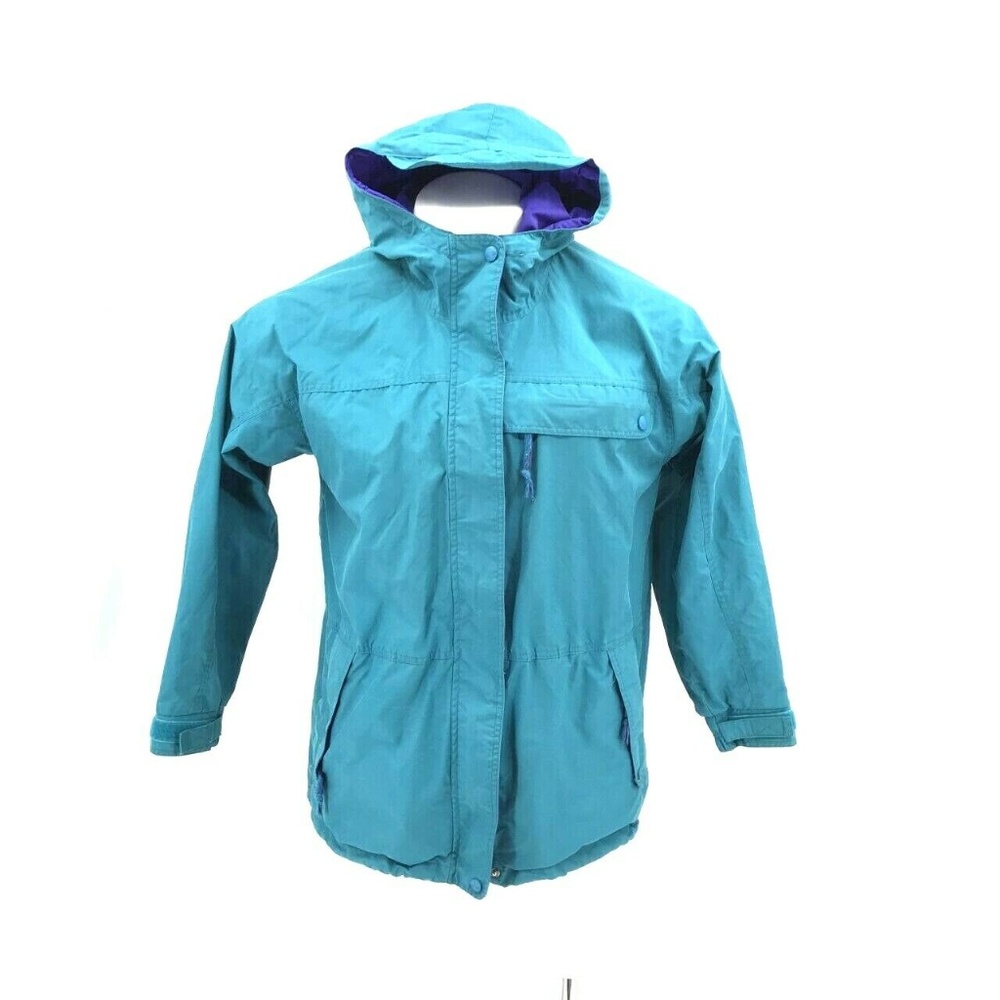 EMS Vintage Full Zip Hood Windbreaker Jacket Sz M